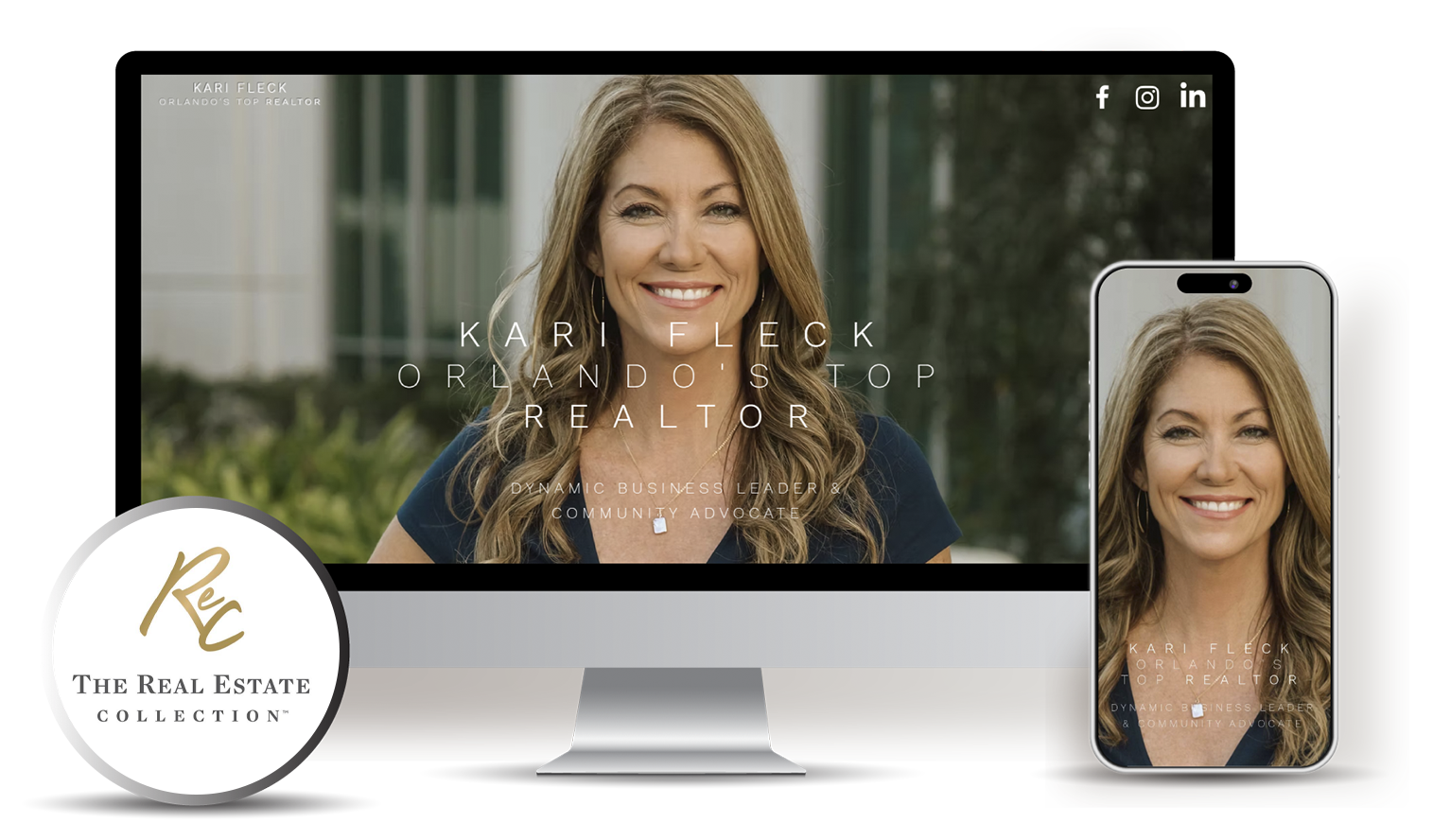 Kari Fleck website designed by Stars and Stripes Marketing